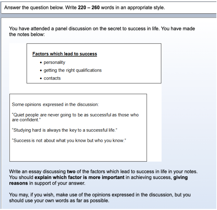 format on how to write essay